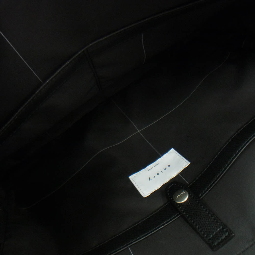 aniary アニアリ 33-01000 Brief S-Film Leather ビジネスバッグ ブリーフケース ブラック系【新古品】【未使用】【中古】
