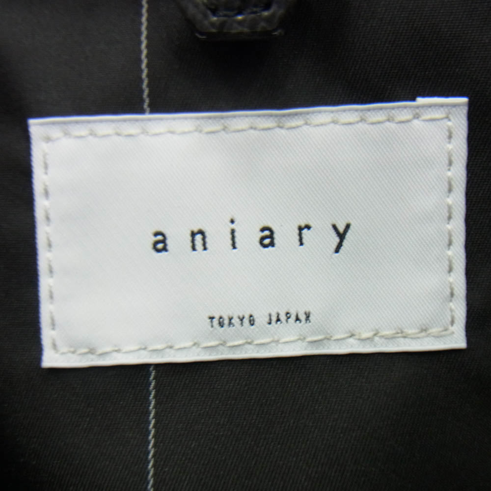 aniary アニアリ 33-01000 Brief S-Film Leather ビジネスバッグ ブリーフケース ブラック系【新古品】【未使用】【中古】