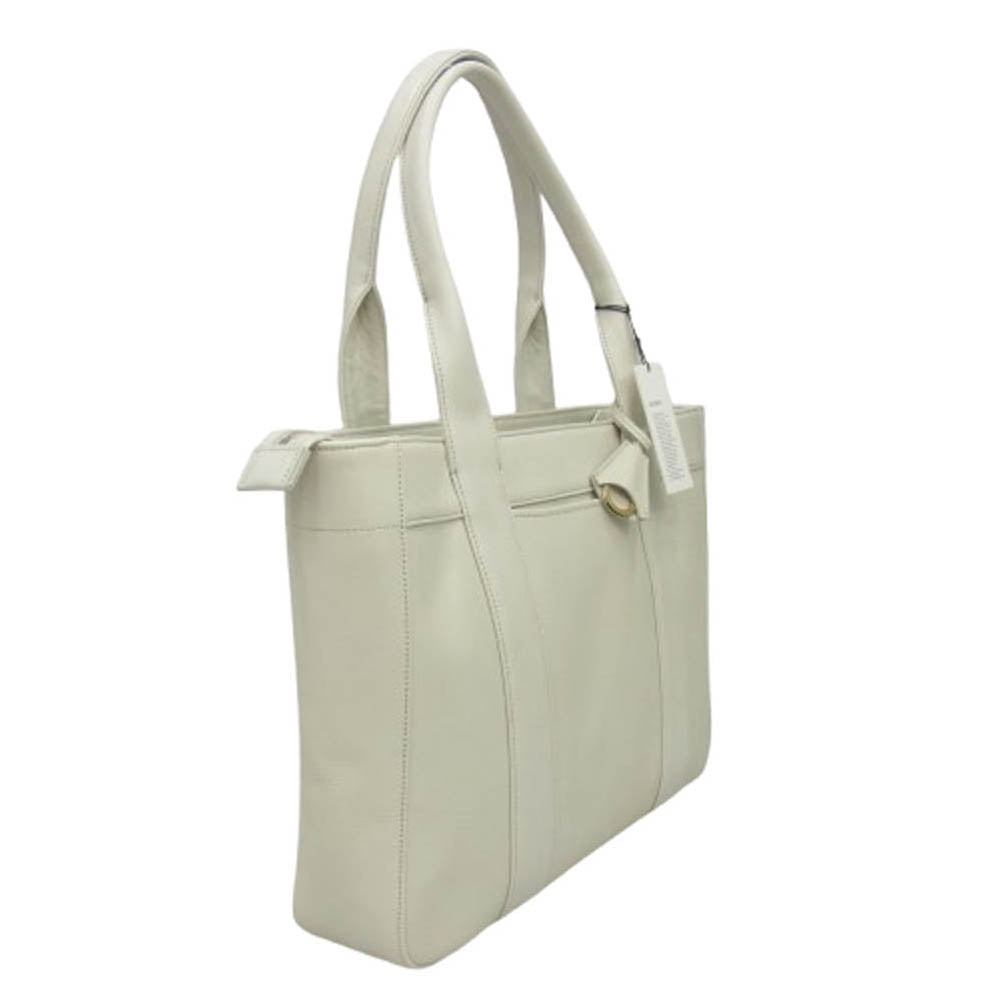 aniary アニアリ 01-02013 Antique Leather アンティークレザー ビジネスバッグ トートバッグ ホワイト系【極上美品】【中古】