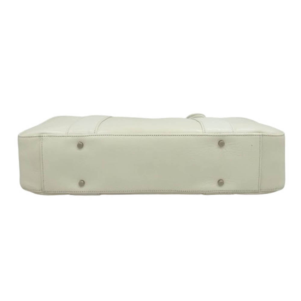 aniary アニアリ 01-02013 Antique Leather アンティークレザー ビジネスバッグ トートバッグ ホワイト系【極上美品】【中古】