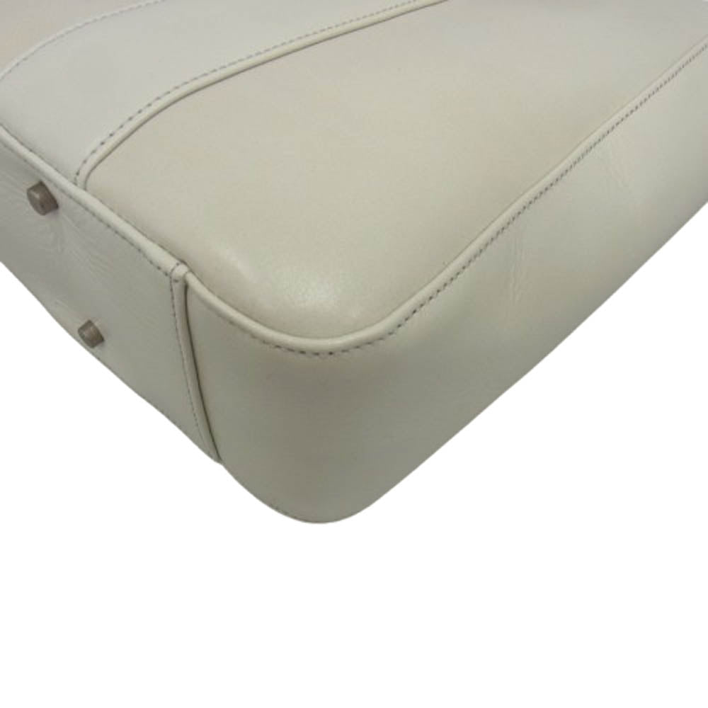 aniary アニアリ 01-02013 Antique Leather アンティークレザー ビジネスバッグ トートバッグ ホワイト系【極上美品】【中古】