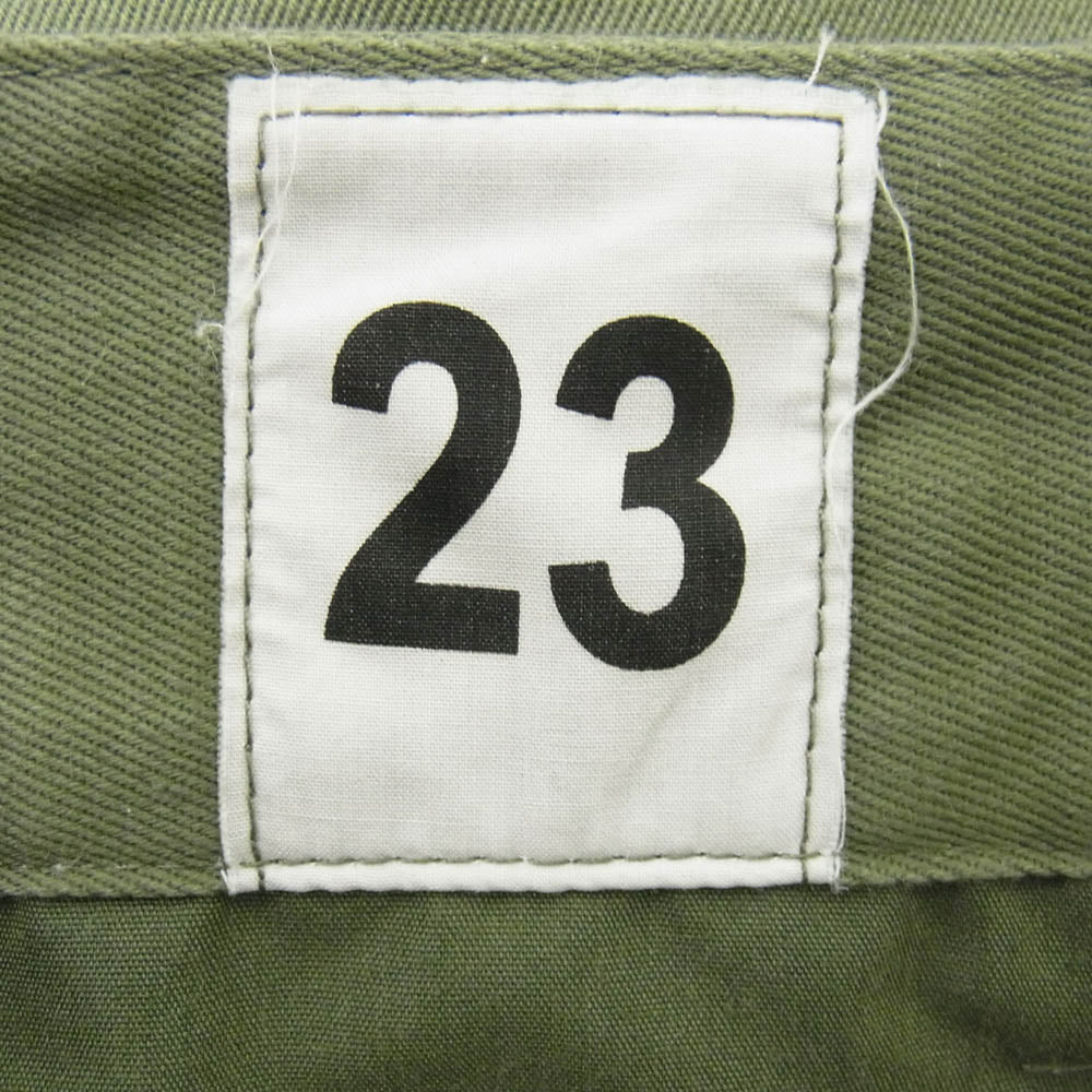 WAIPER ワイパー フランス軍 1950～60年代 M-52 WESTPOINT チノトラウザー パンツ OLIVE カーキ系 23【中古】