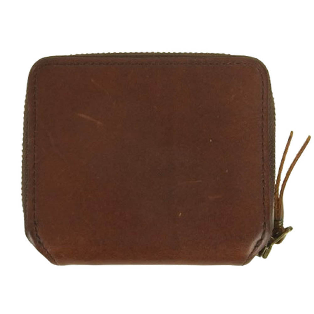 スロウ herbie mini wallet ハービー ミニ ウォレット ラウンド 財布 ブラウン系【中古】