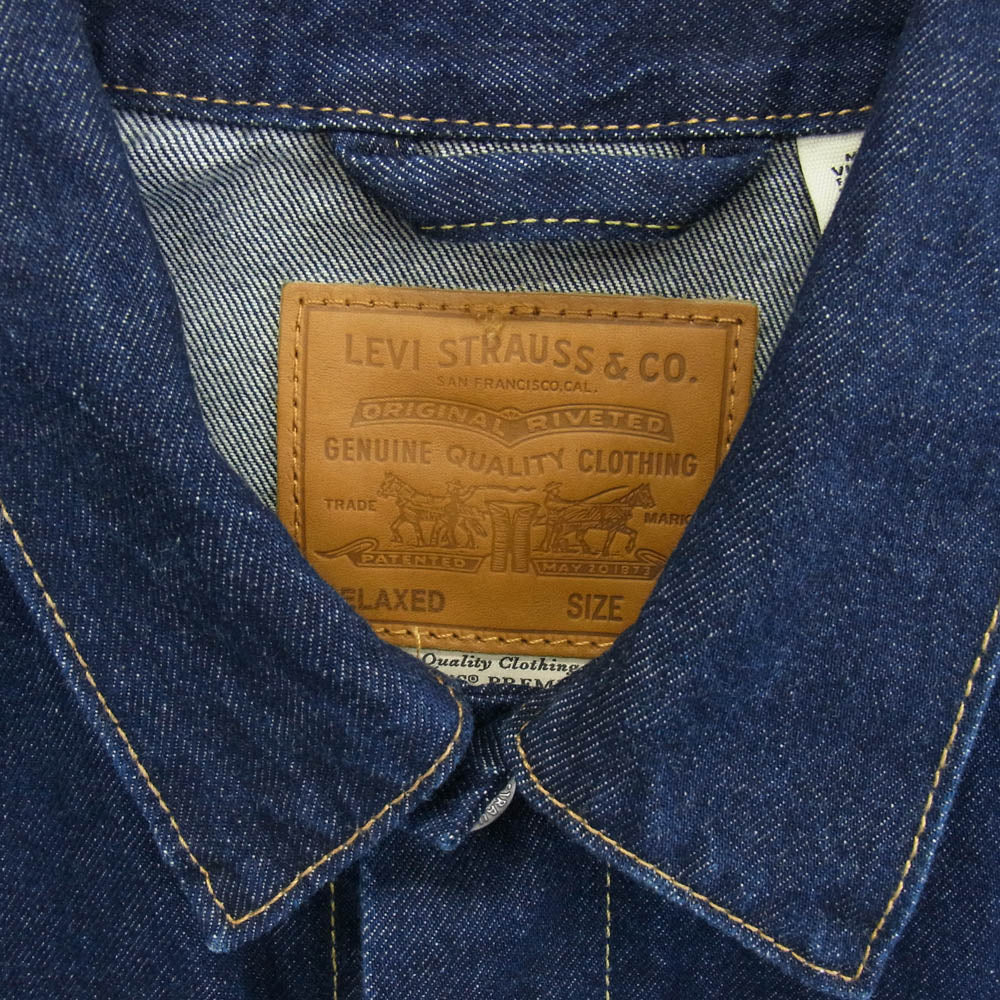 Levi's リーバイス a31740030 TYPE I トラッカージャケット セルビッジ デニムジャケット インディゴブルー系 L【中古】