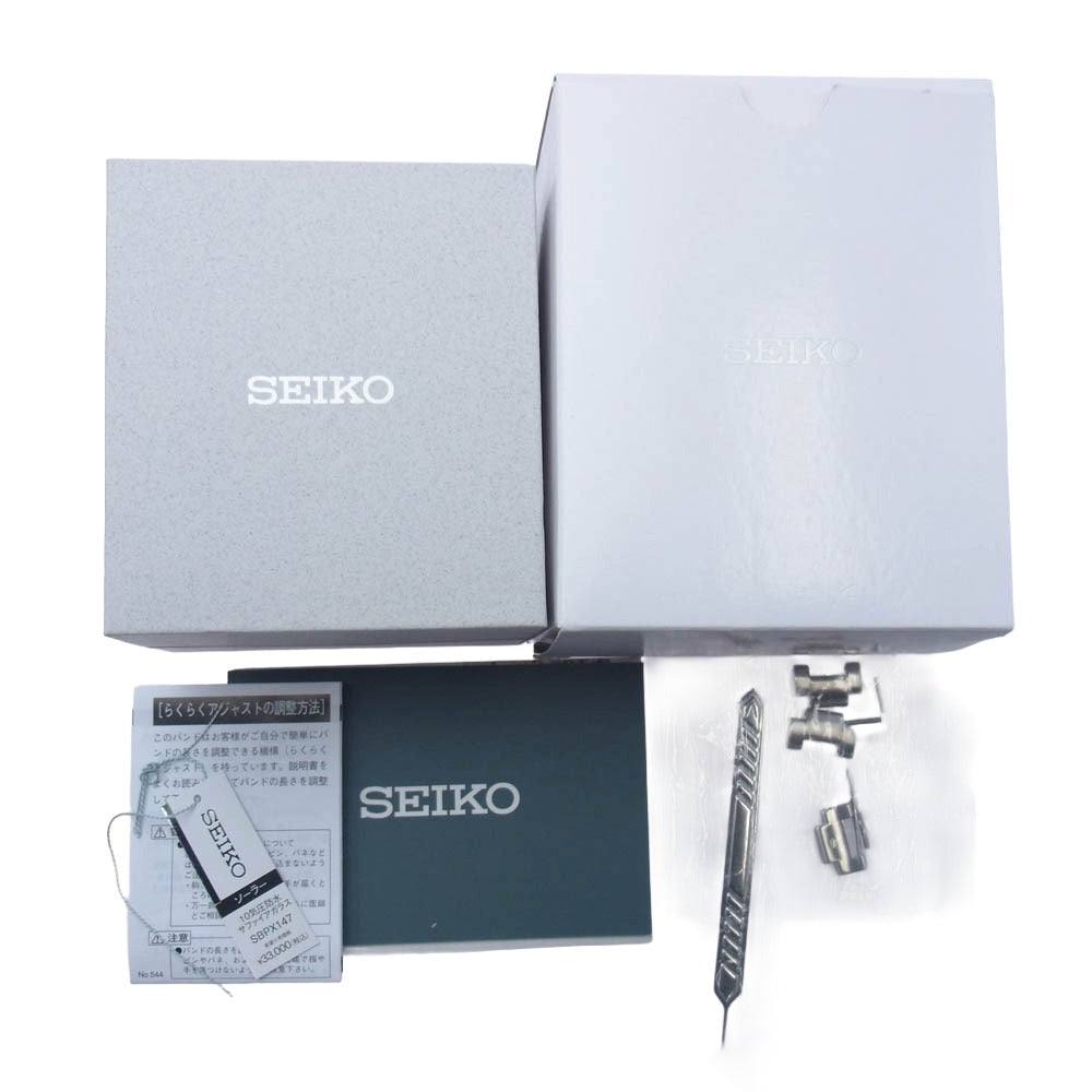 SEIKO セイコー SBPX147 ソーラー 腕時計 ウォッチ シルバー系 表記なし【中古】