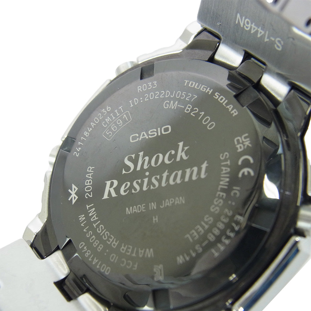 G-SHOCK ジーショック GM-B2100 フルメタル タフソーラー 腕時計 ウォッチ シルバー系【中古】