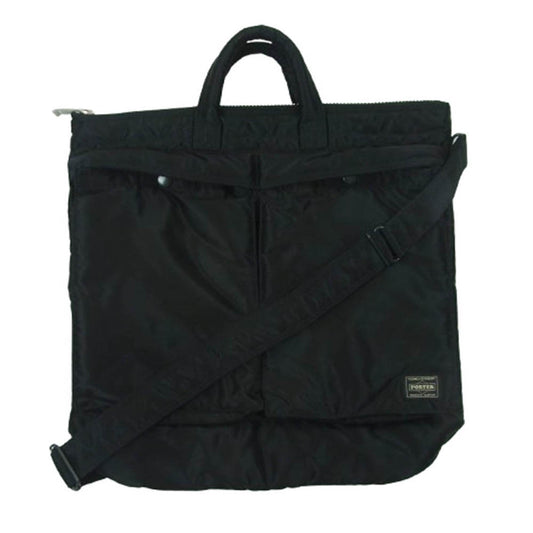 PORTER ポーター 622-19555 TANKER HELMET BAG タンカー 2way ショルダー ヘルメット バッグ ブラック系【美品】【中古】