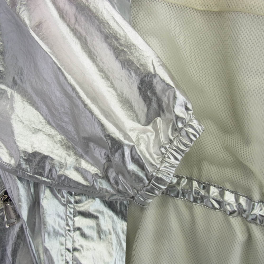 MONCLER モンクレール 18AW D10934510805 JAIS GIUBBOTTO ロゴワッペン メッシュライニング フーディー ナイロン ジャケット シルバー系【中古】