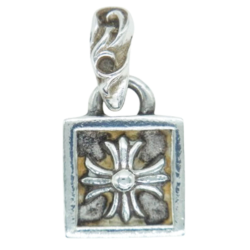 CHROME HEARTS クロムハーツ（原本無） FRAMED CH PLUS フレームド CHプラス チャーム ネックレス ペンダント トップ シルバー系 表記なし【中古】