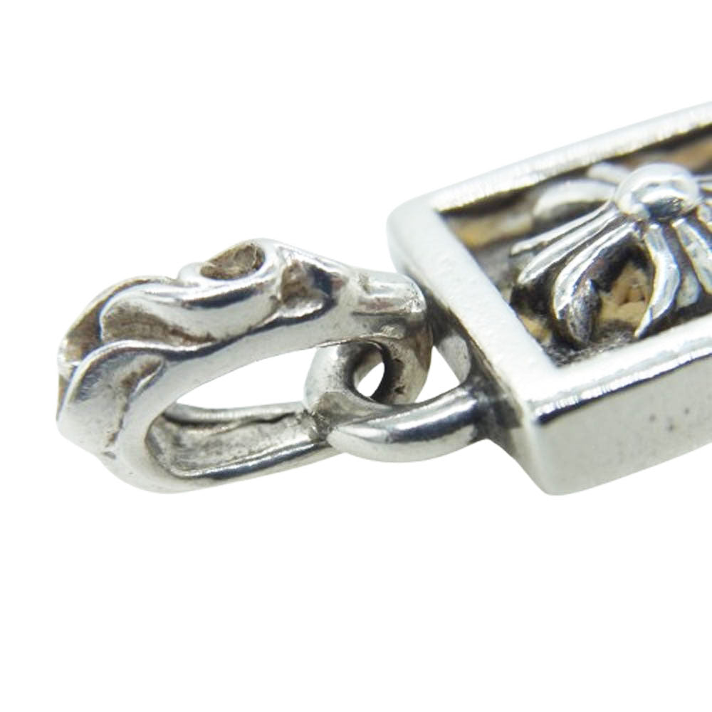 CHROME HEARTS クロムハーツ（原本無） FRAMED CH PLUS フレームド CHプラス チャーム ネックレス ペンダント トップ シルバー系 表記なし【中古】