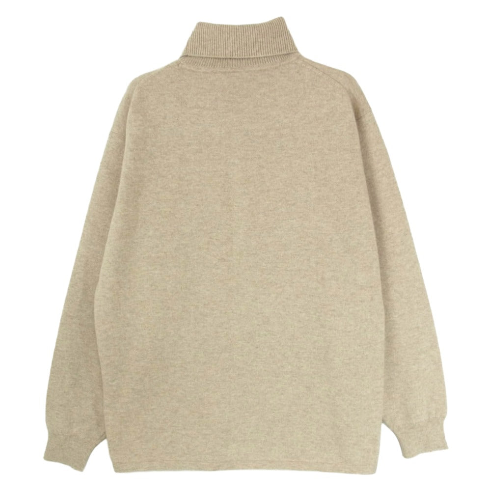 ダックスゴルフ カシミヤ ハイネック ニット セーター ベージュ系 L【中古】