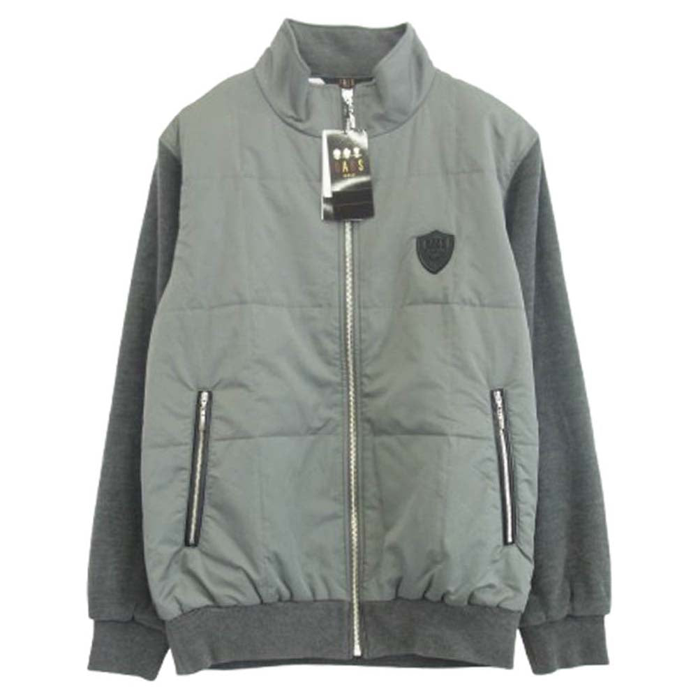 ダックスゴルフ 中綿 ニット切替 リブ ブルゾン ジャケット グレー系 M【美品】【中古】