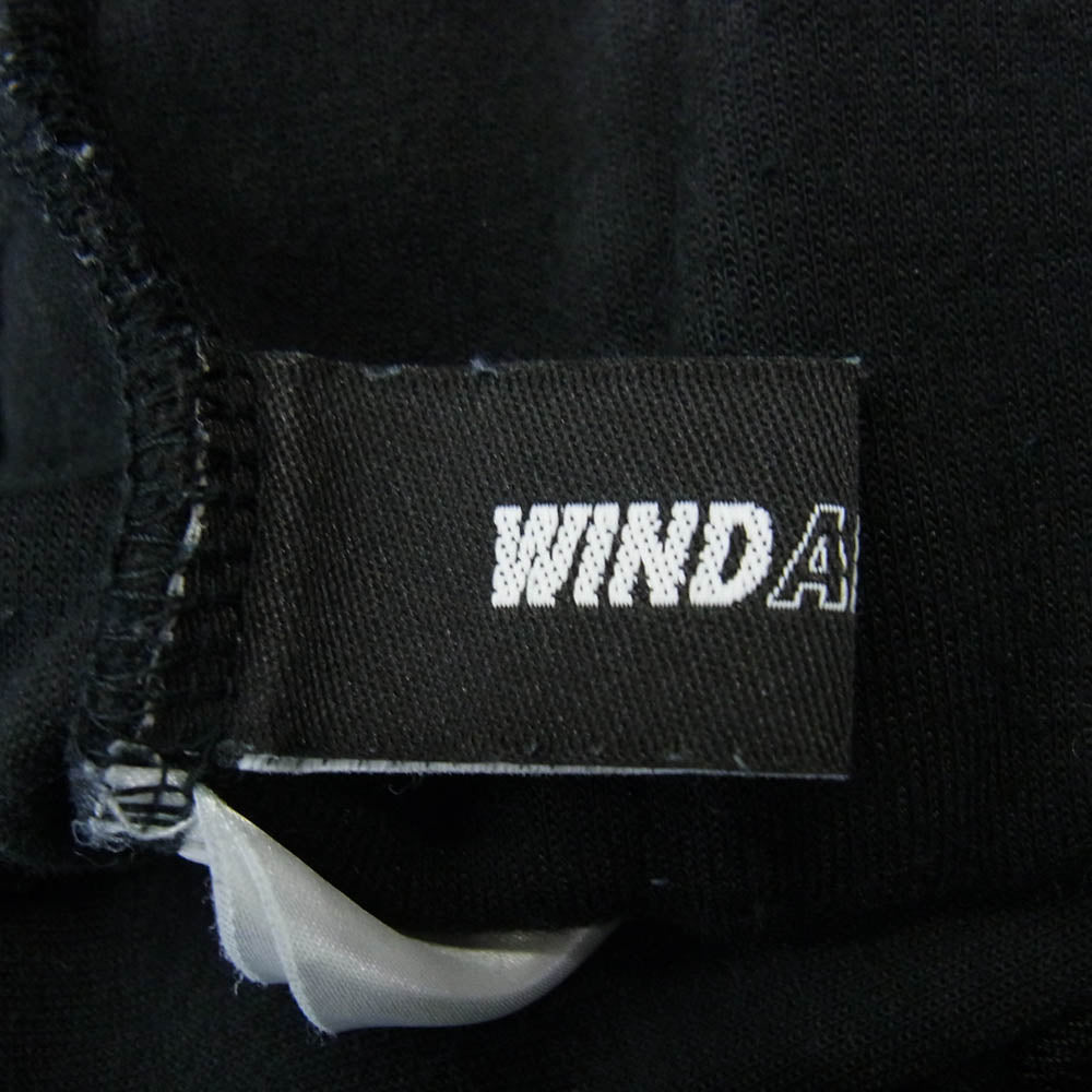 WIND AND SEA ウィンダンシー WDS-O-FAL-24-Q1-JER-03 TECH FLEECE JOGGER PANTS ロゴ刺繍 テック フリース ジョガー パンツ ブラック系 XL【中古】