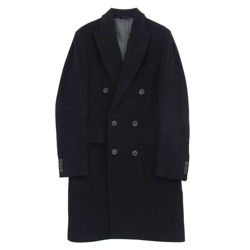 イーヴォ ダブル ロング コート ブラック系 46【中古】
