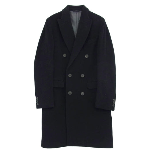 イーヴォ ダブル ロング コート ブラック系 46【中古】