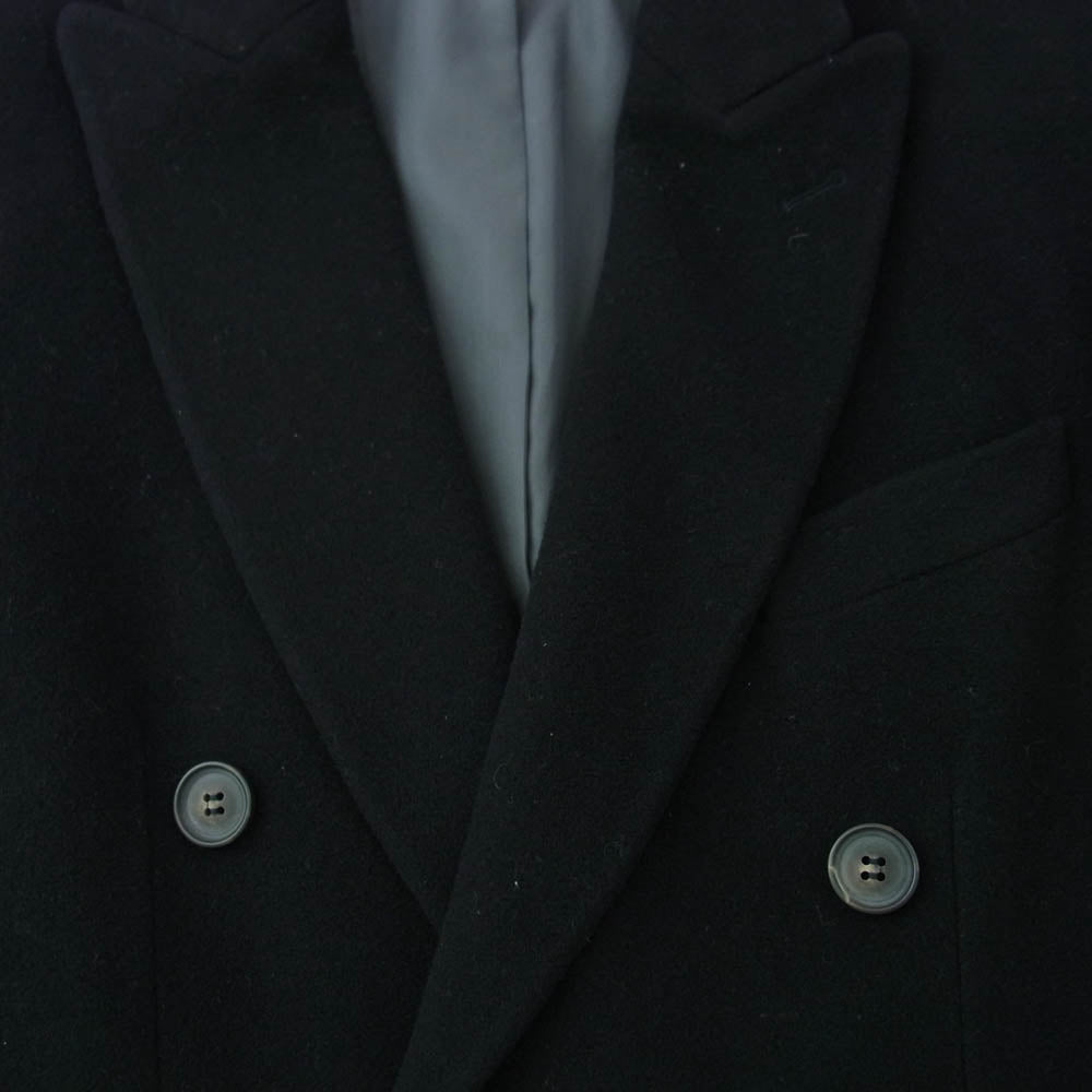 イーヴォ ダブル ロング コート ブラック系 46【中古】