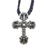 CHROME HEARTS クロムハーツ（原本無） FILIG CROSS-XSM LB フィリグリークロス XS レザーブレイド ネックレス【中古】