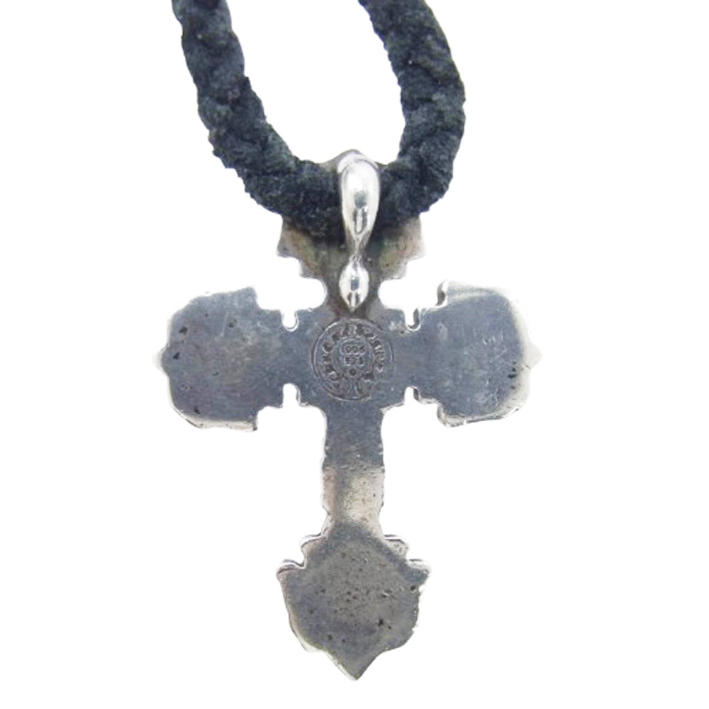 CHROME HEARTS クロムハーツ（原本無） FILIG CROSS-XSM LB フィリグリークロス XS レザーブレイド ネックレス【中古】