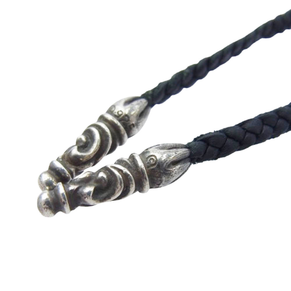 CHROME HEARTS クロムハーツ（原本無） FILIG CROSS-XSM LB フィリグリークロス XS レザーブレイド ネックレス【中古】