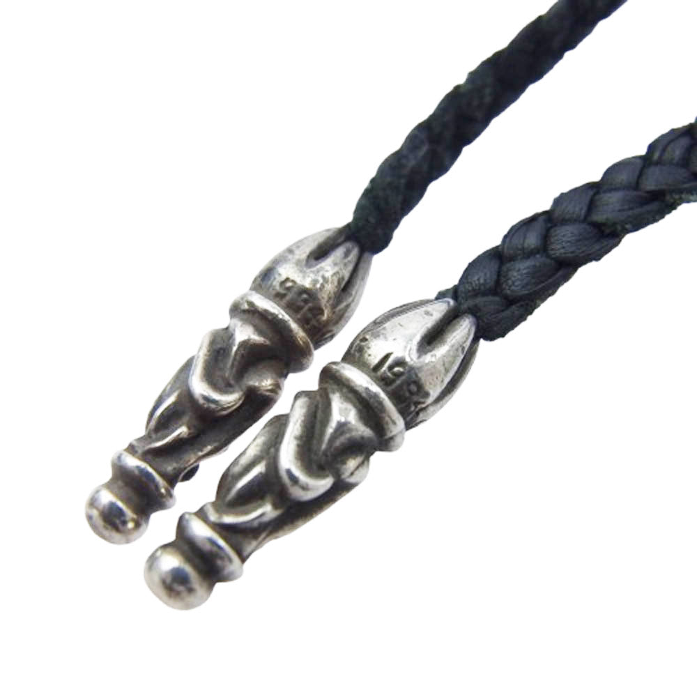 CHROME HEARTS クロムハーツ（原本無） FILIG CROSS-XSM LB フィリグリークロス XS レザーブレイド ネックレス【中古】