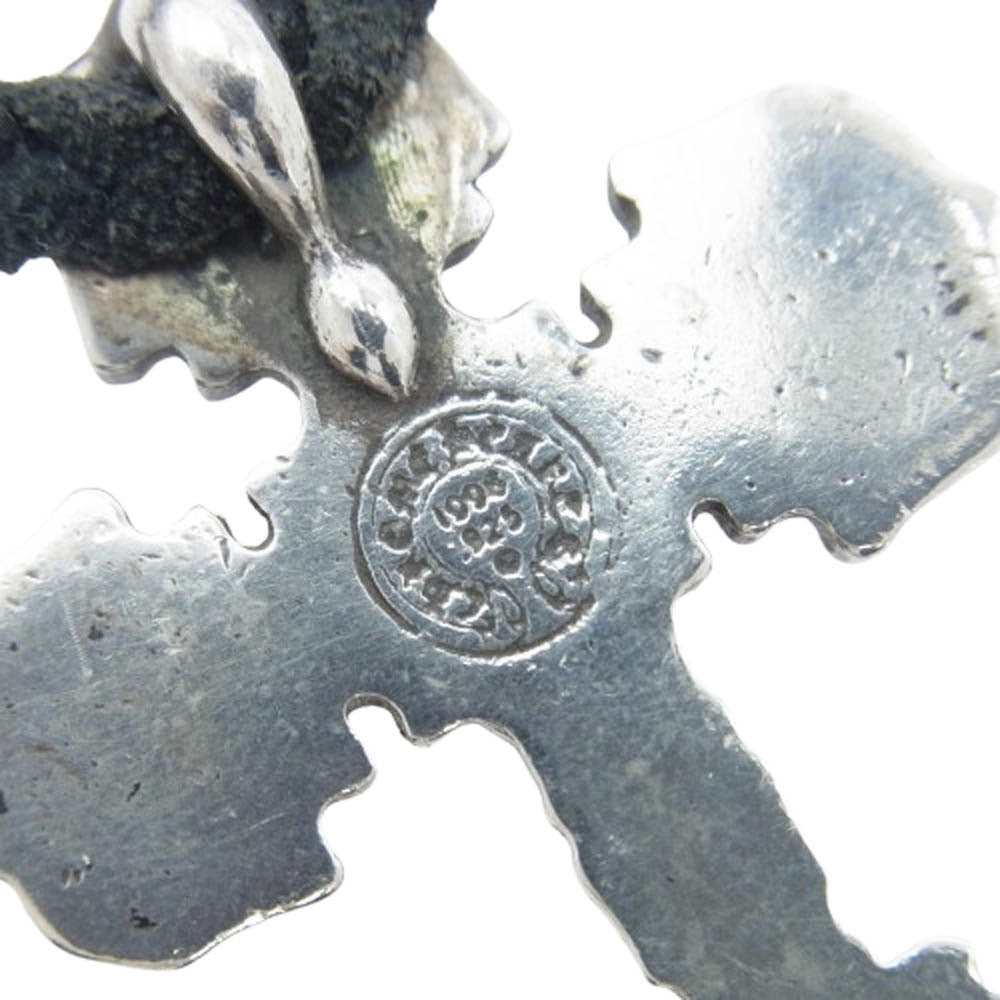 CHROME HEARTS クロムハーツ（原本無） FILIG CROSS-XSM LB フィリグリークロス XS レザーブレイド ネックレス【中古】