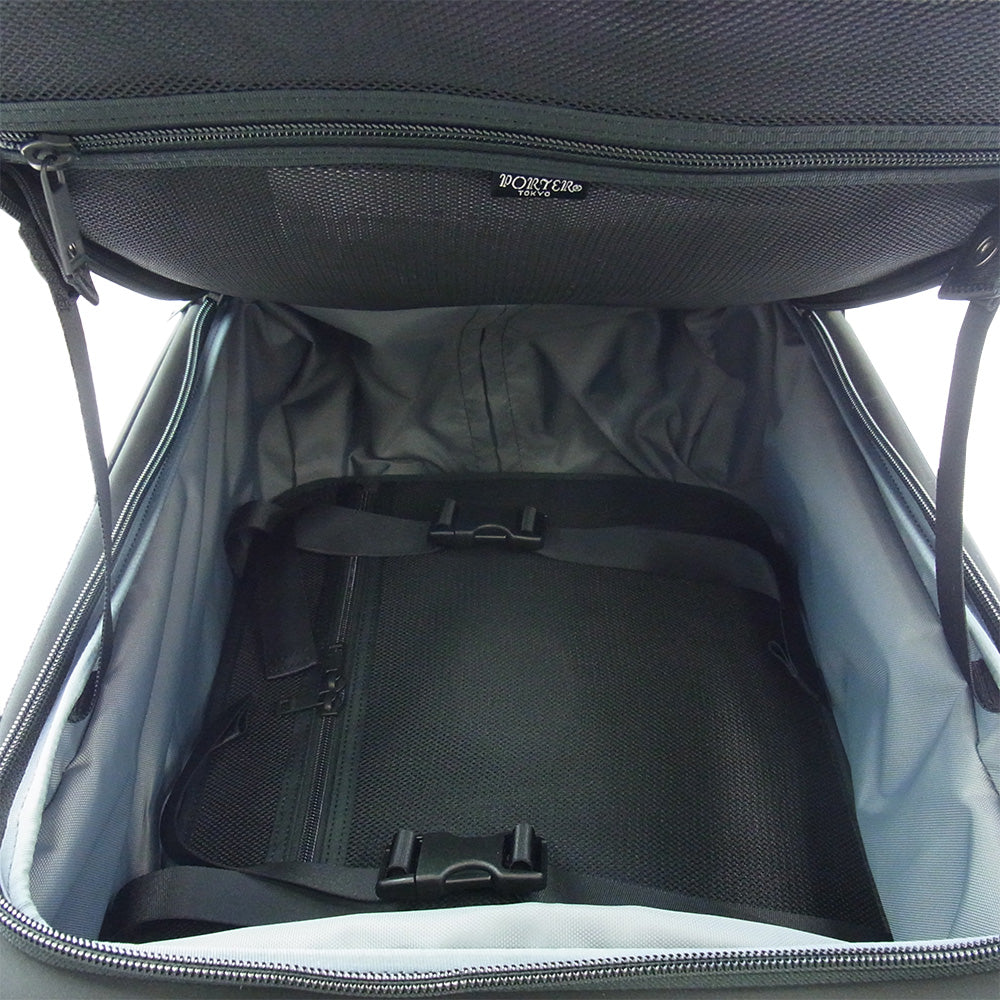 PORTER ポーター 655-17871 TIME TROLLEY BAG S タイム トロリーバッグ キャリーケース スーツケース ブラック系【新古品】【未使用】【中古】