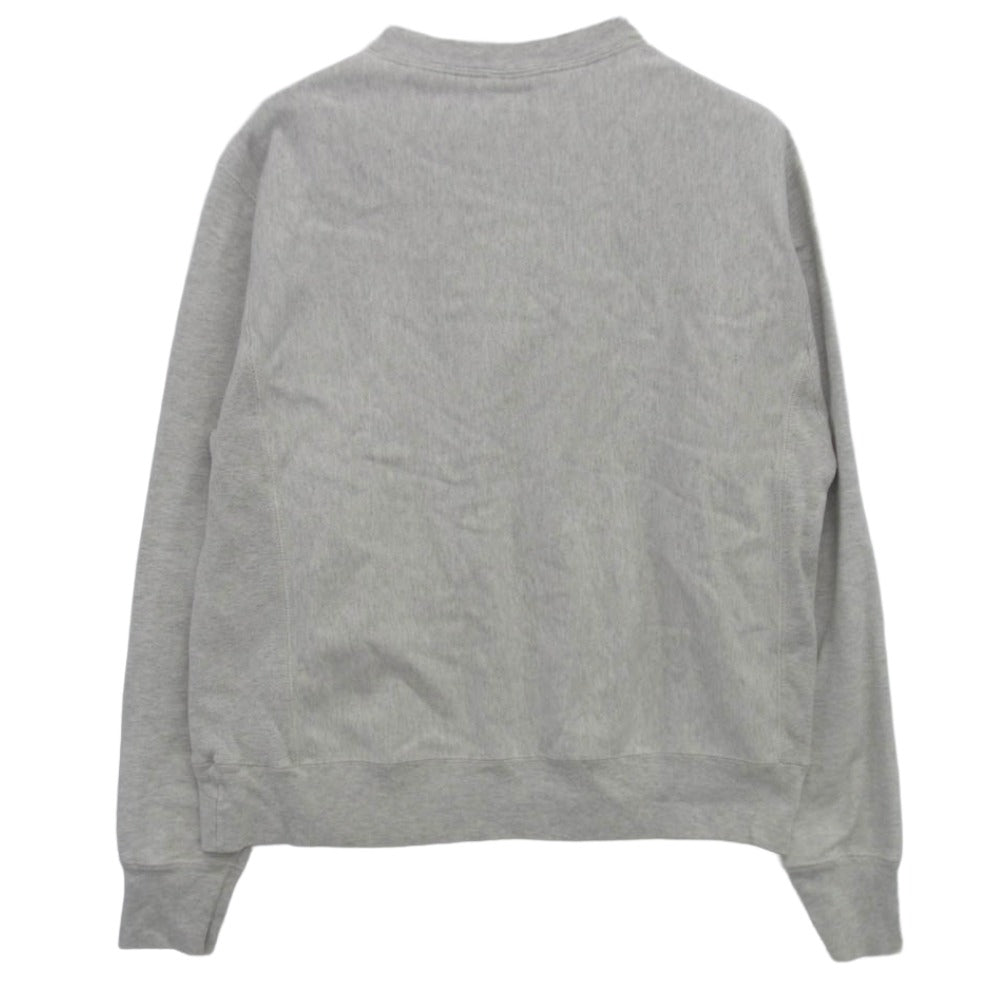 Champion チャンピオン GF70-K74 青単色タグ復刻 REVERSE WEAVE CREW OATMEAL HEATHER クルーネック オートミール ヘザー スウェット トレーナー グレー系 M【中古】
