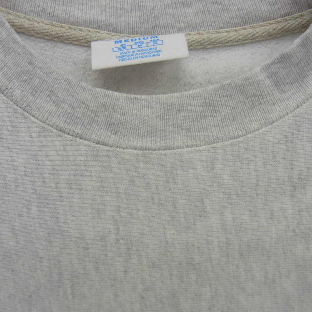 Champion チャンピオン GF70-K74 青単色タグ復刻 REVERSE WEAVE CREW OATMEAL HEATHER クルーネック オートミール ヘザー スウェット トレーナー グレー系 M【中古】