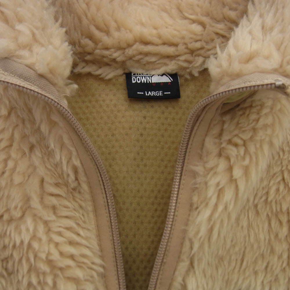 FIRST DOWN ファーストダウン 203-1510 ボア フリース ジャケット オフホワイト系 L【中古】