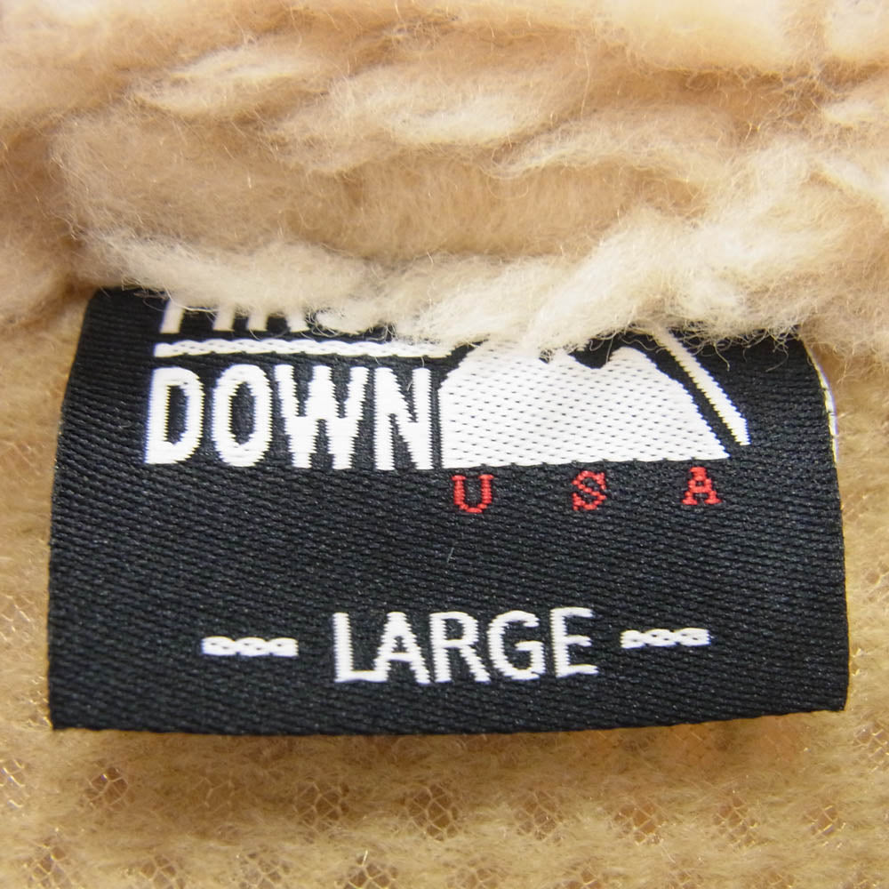 FIRST DOWN ファーストダウン 203-1510 ボア フリース ジャケット オフホワイト系 L【中古】