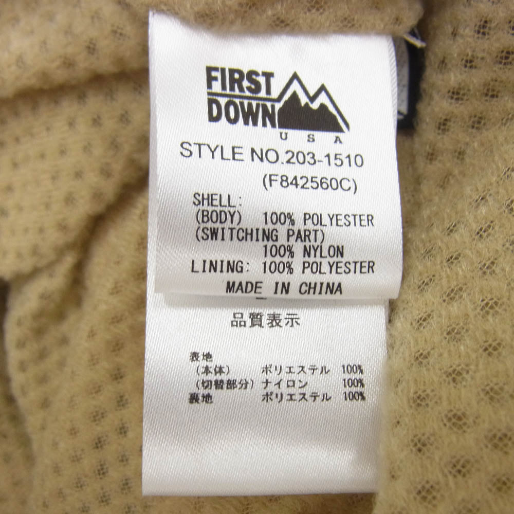 FIRST DOWN ファーストダウン 203-1510 ボア フリース ジャケット オフホワイト系 L【中古】