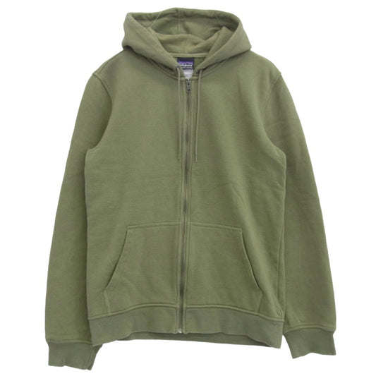 patagonia パタゴニア 12AW 27542 Hooded Sweatshirt ジップアップ パーカー モスグリーン系 S【中古】