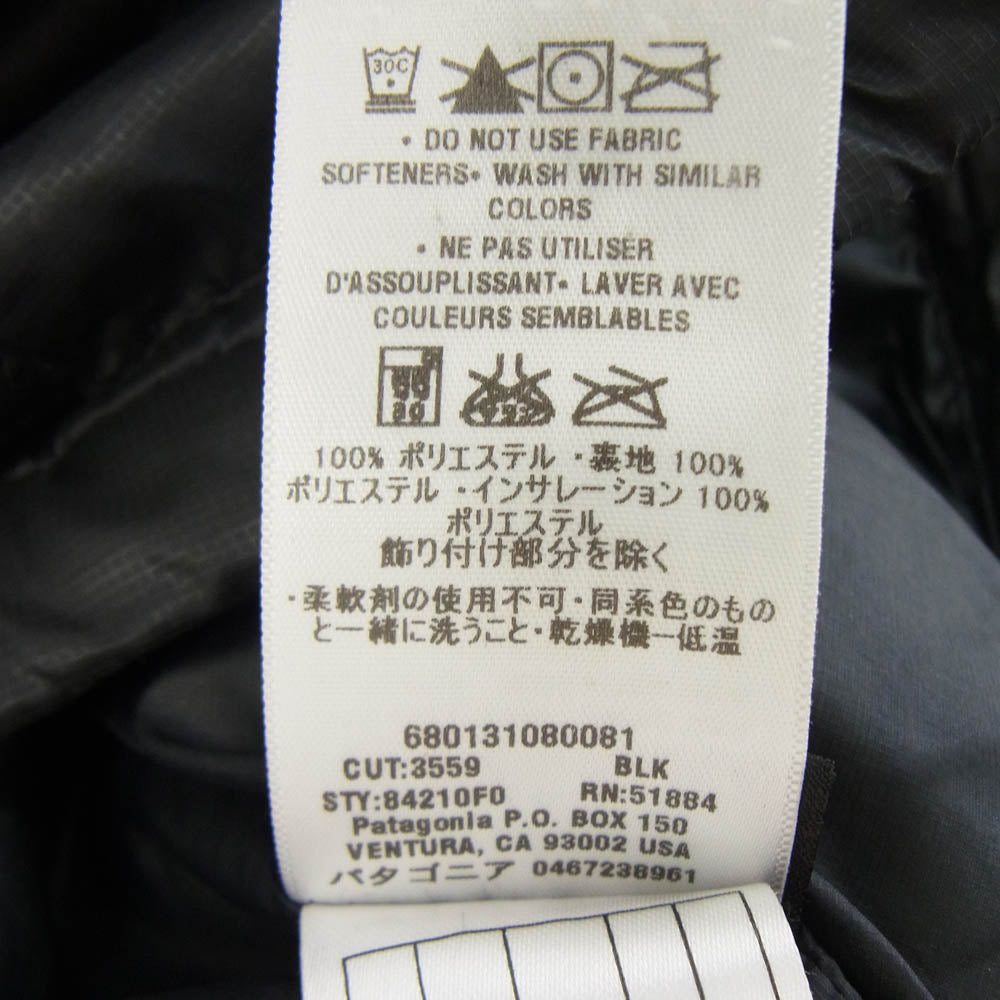 patagonia パタゴニア 84210F0 NANO PUFF JACKET ナノ パフ ジャケット 中綿ジャケット ブラック系 M【中古】