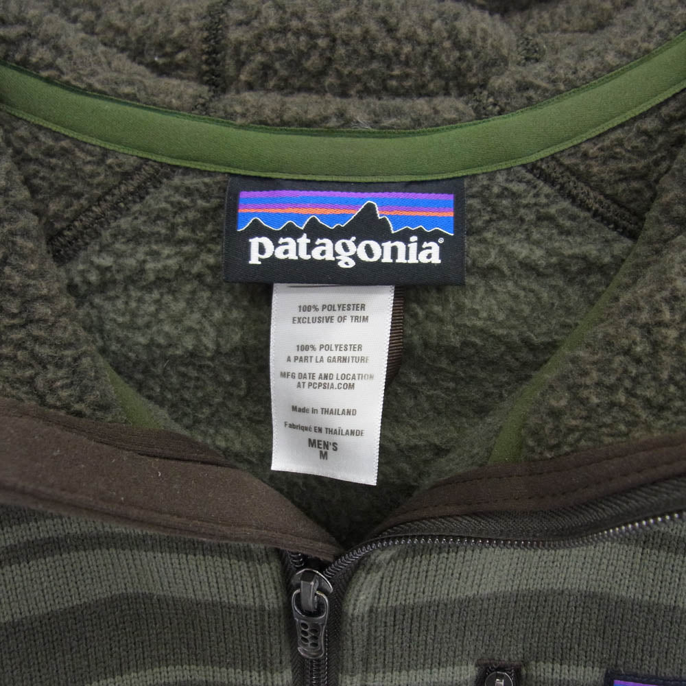 patagonia パタゴニア 13AW 25662 13年製 BETTER SWEATER HOODY ベターセーターフーディ フリース パーカー ジャケット カーキ系 M【中古】
