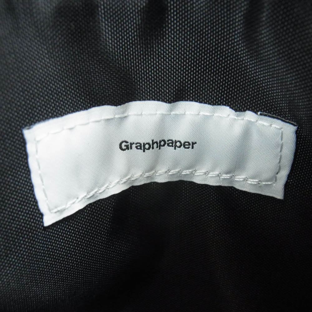 GRAPHPAPER グラフペーパー GU231-90325B Nylon Twill Sacoche Small ナイロンツイル サコッシュ スモール ショルダー バッグ ブラック系 F【新古品】【未使用】【中古】