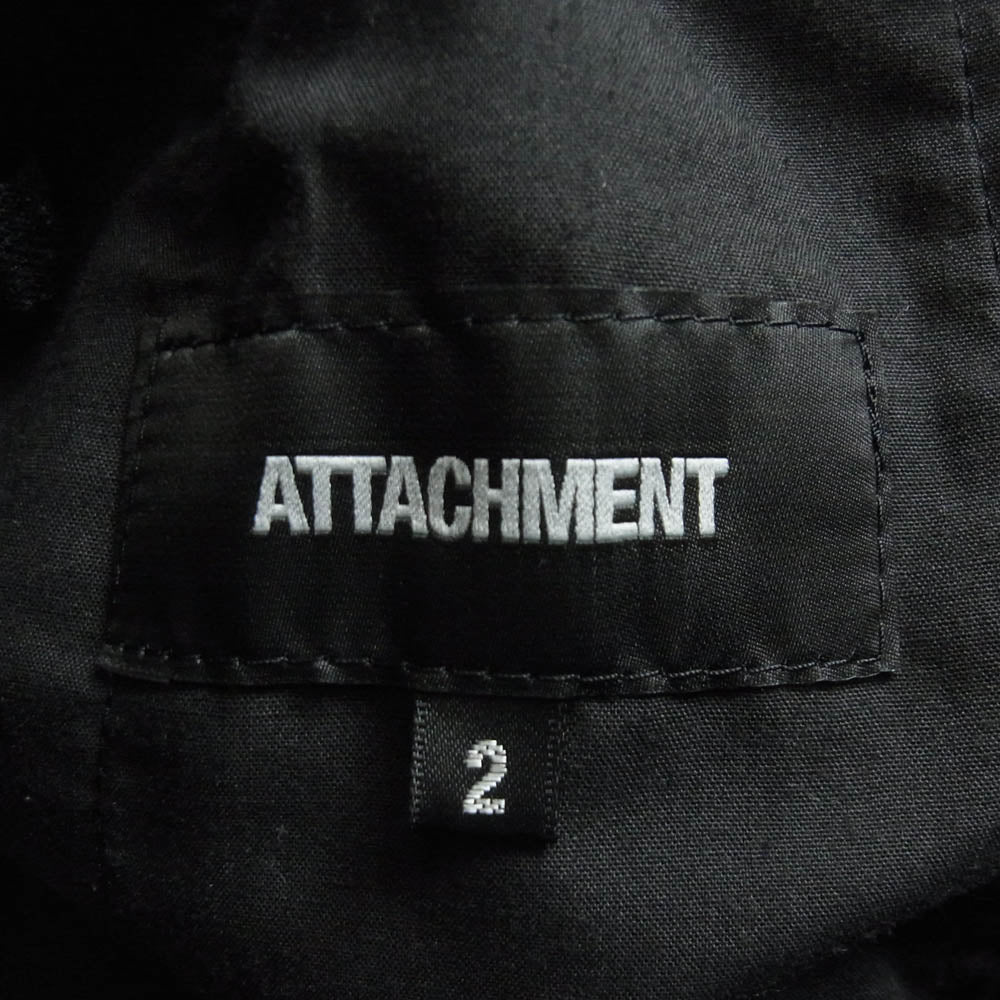ATTACHMENT アタッチメント AP12-246 COMPRESSED PONTE JERSEY コンプレッスド ポンチ ジャージー イージー パンツ ブラック系 2【中古】