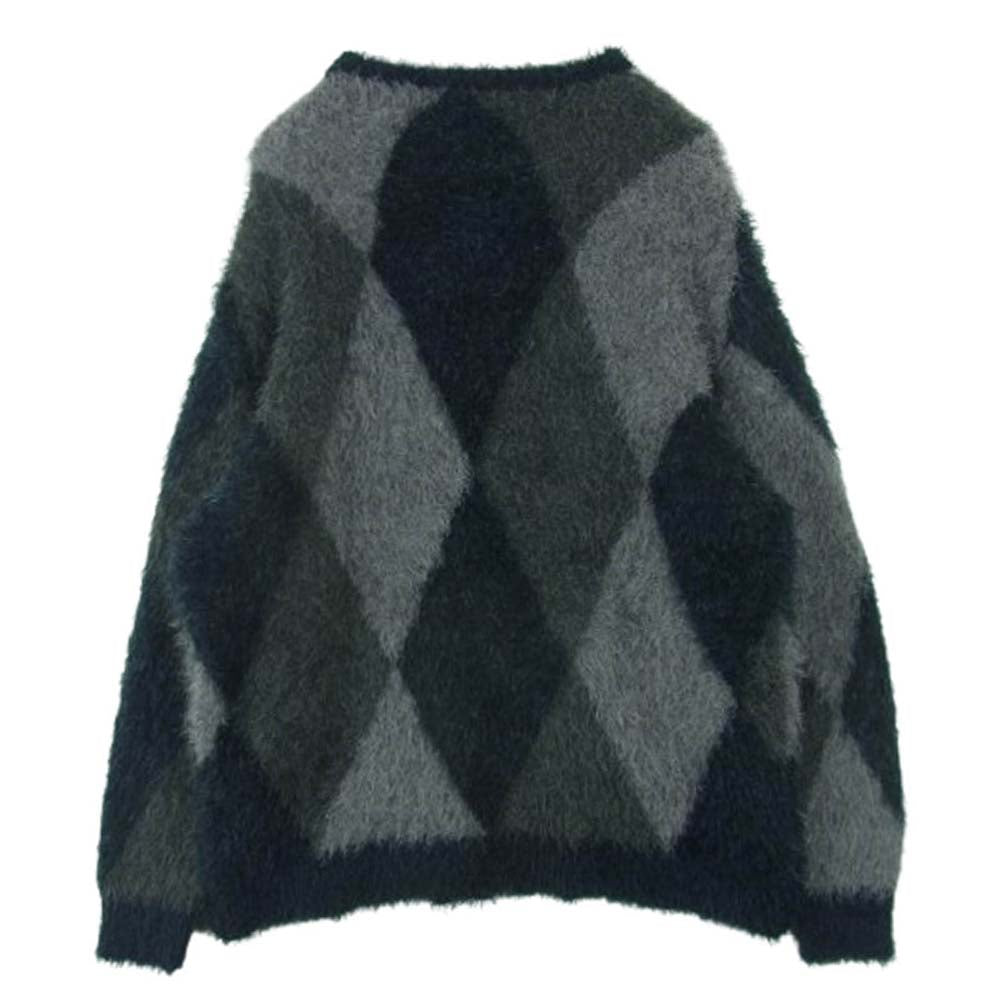 NUMBER(N)INE ナンバーナイン NMBkn405 RE: Number (N)ine リナンバーナイン モヘア ニット セーター ダークグレー系 DARK GRAY 2【極上美品】【中古】