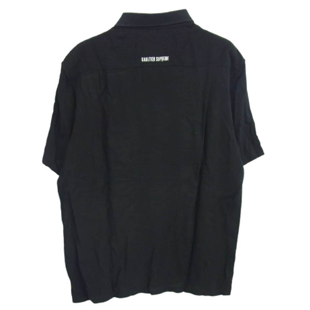 Supreme シュプリーム 19SS Jean Paul Gaultier Flower Power Rayon Shirt ジャンポールゴルチエ フラワーパワー レーヨン 半袖 オープンカラーシャツ ブラック系 グリーン系 S【中古】