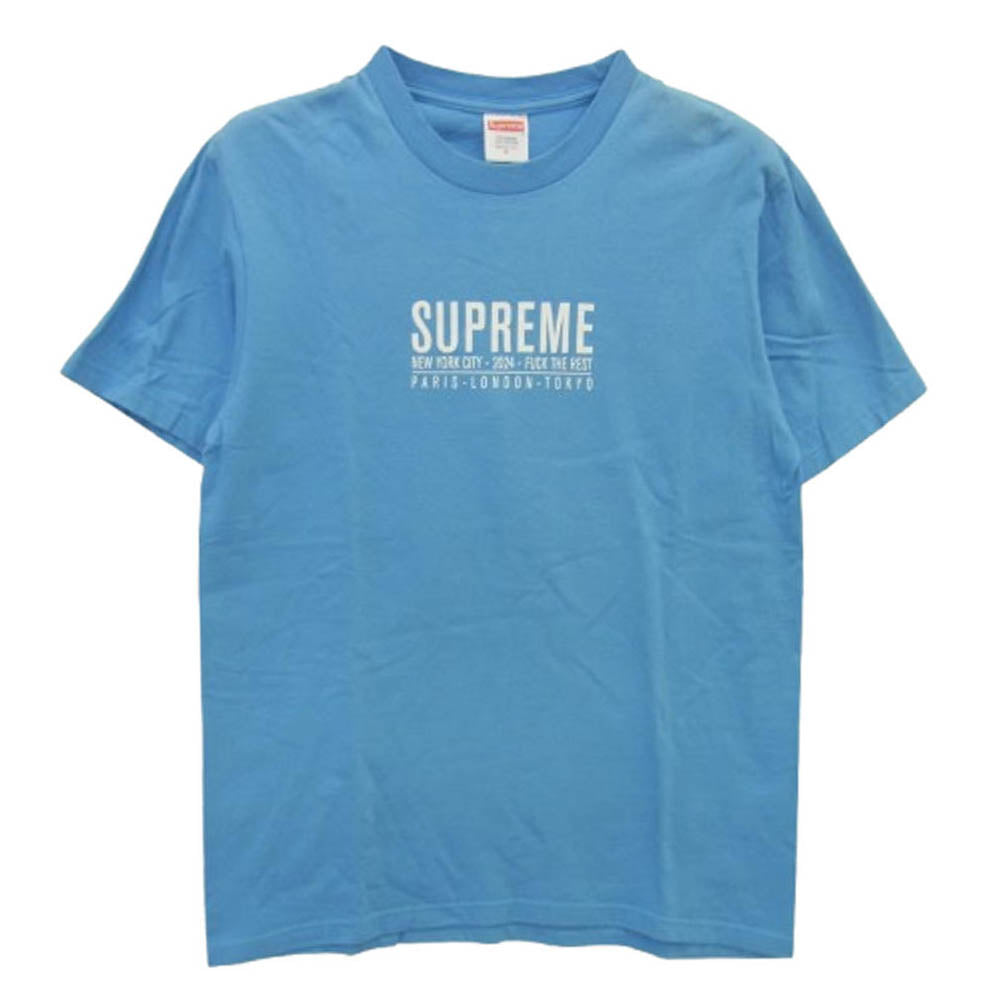 Supreme シュプリーム 24SS Paris Tee パリ ロゴ 半袖Tシャツ ライトブルー系 S【中古】