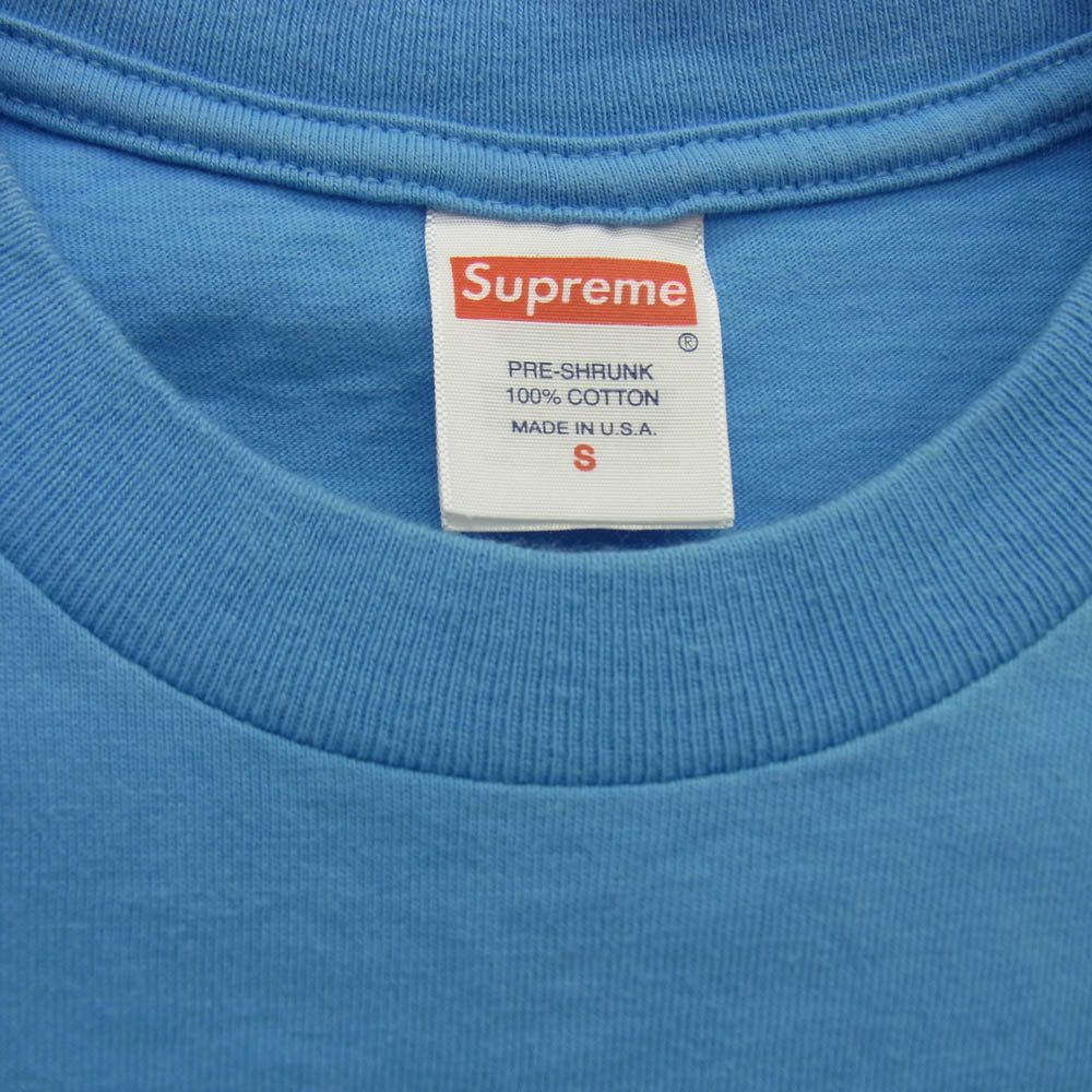 Supreme シュプリーム 24SS Paris Tee パリ ロゴ 半袖Tシャツ ライトブルー系 S【中古】