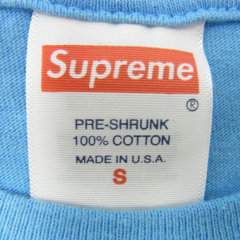 Supreme シュプリーム 24SS Paris Tee パリ ロゴ 半袖Tシャツ ライトブルー系 S【中古】