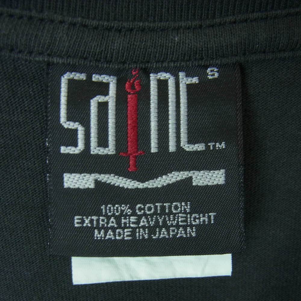 SAINT MICHAEL セントマイケル SM-S23-0000-005 SS TEE PAIN BLACK ヴィンテージ加工 半袖 Tシャツ グレー系 S【中古】
