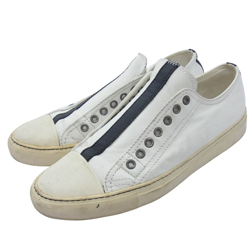 Y's Yohji Yamamoto ワイズ ヨウジヤマモト スリッポン ローカット スニーカー ホワイト ホワイト系 40【中古】