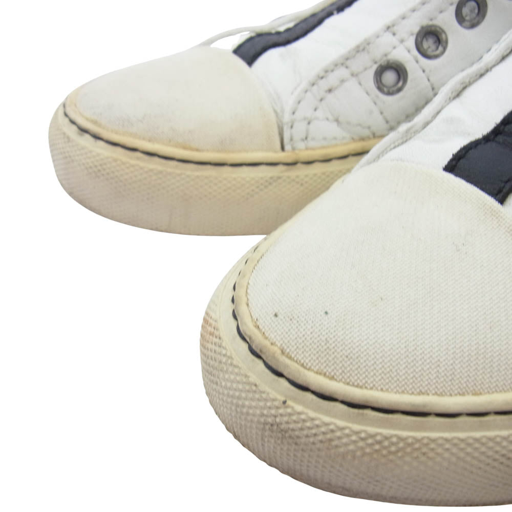 Y's Yohji Yamamoto ワイズ ヨウジヤマモト スリッポン ローカット スニーカー ホワイト ホワイト系 40【中古】