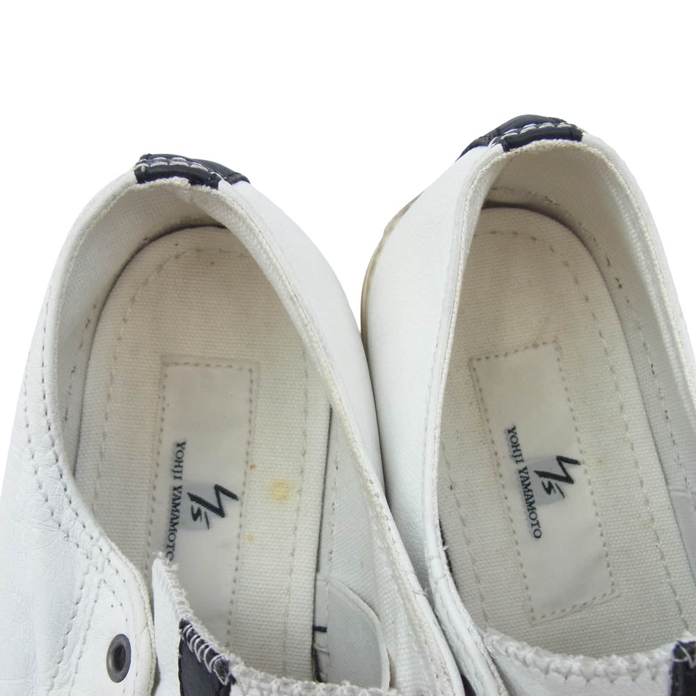 Y's Yohji Yamamoto ワイズ ヨウジヤマモト スリッポン ローカット スニーカー ホワイト ホワイト系 40【中古】