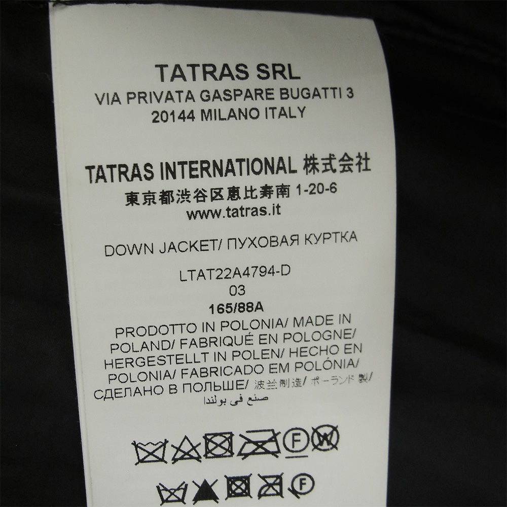 TATRAS タトラス LTAT22A4794 SARMA サルマ ラクーン ファー ロング ダウンコート ブラック系 03【中古】