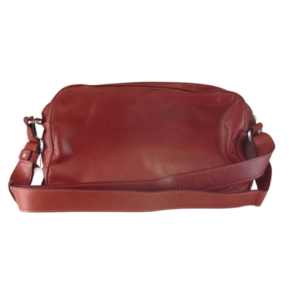 aniary アニアリ 28-03000 Riality Leather レザー ショルダーバッグ レッド系【新古品】【未使用】【中古】