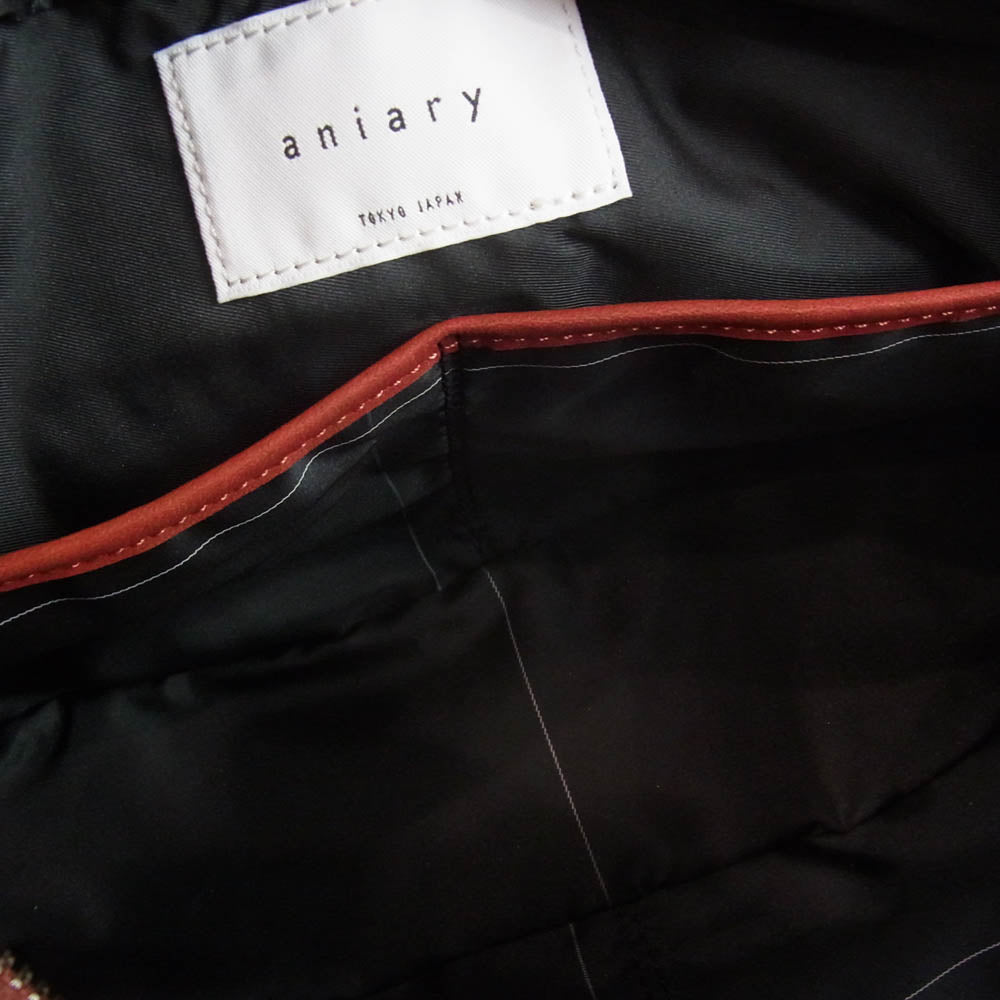 aniary アニアリ 28-03000 Riality Leather レザー ショルダーバッグ レッド系【新古品】【未使用】【中古】