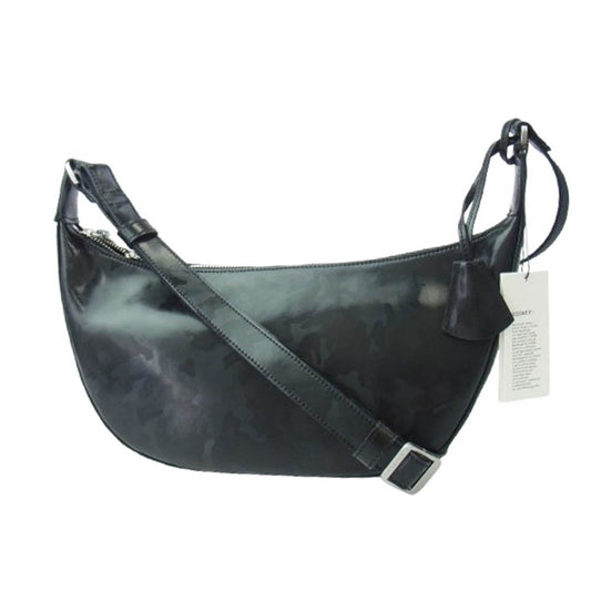 aniary アニアリ 35-03000 C-Film Leather レザー ショルダーバッグ ブラック系【新古品】【未使用】【中古】
