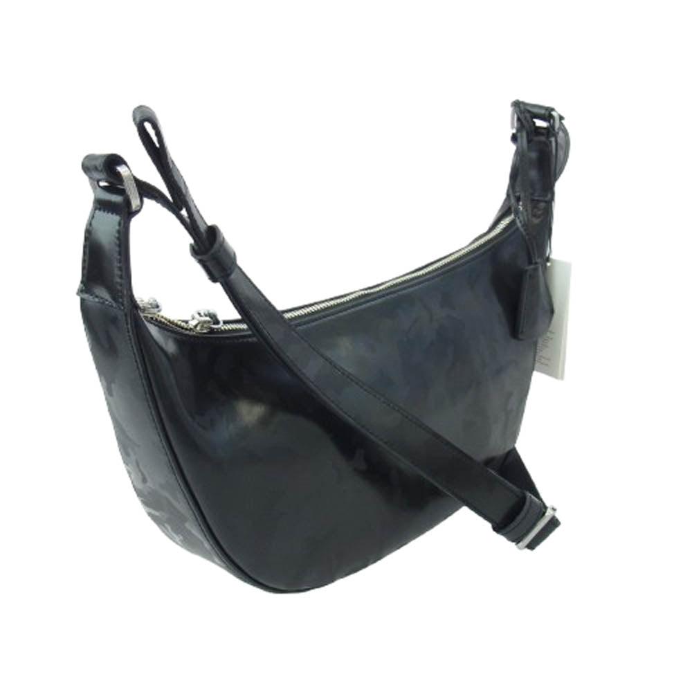 aniary アニアリ 35-03000 C-Film Leather レザー ショルダーバッグ ブラック系【新古品】【未使用】【中古】